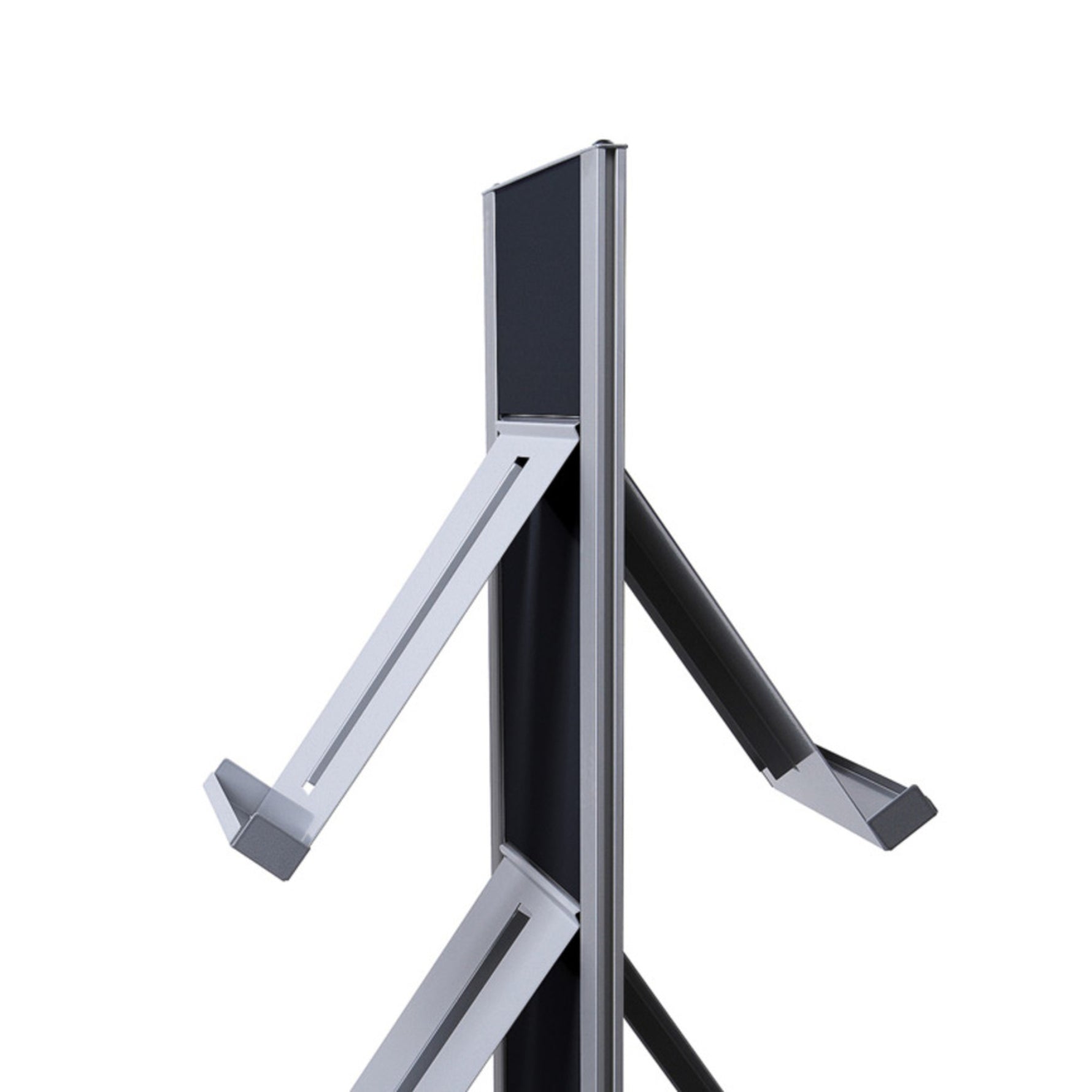 Showdown® Displays Prospektständer Design DIN A4 schwarz/alu - Wiepa Bürofachpartner