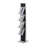 Showdown® Displays Prospektständer Design DIN A4 schwarz/alu - Wiepa Bürofachpartner