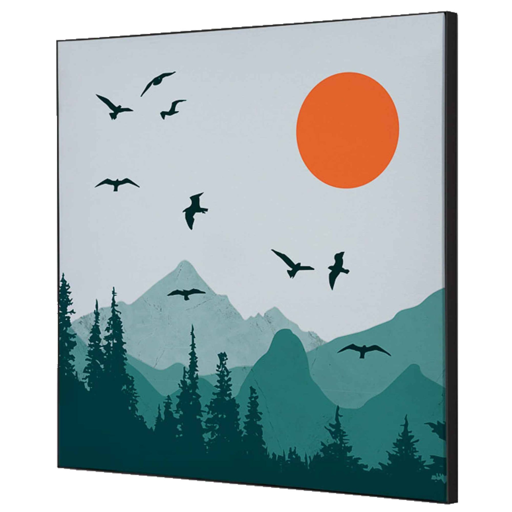 Showdown® Displays Dekobild 40 x 40 cm (B x H) Sonne und Vögel – Produktbild 2