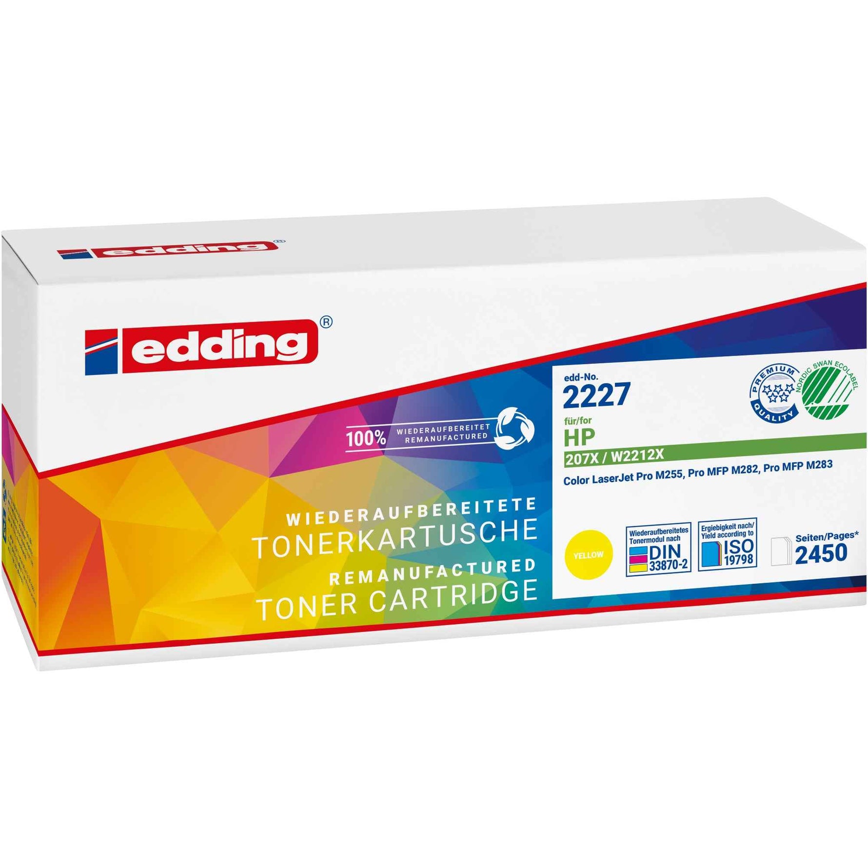 edding Toner Kompatibel mit HP 207X gelb