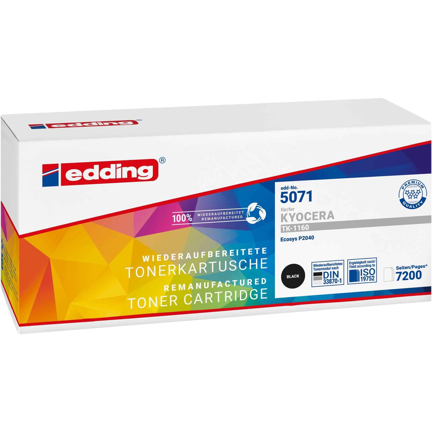 edding Toner Kompatibel mit KYOCERA TK-1160K schwarz