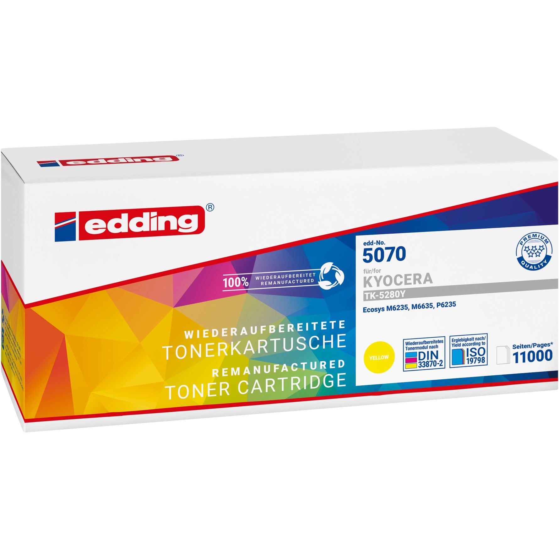 edding Toner Kompatibel mit KYOCERA TK-5230Y gelb - Wiepa Bürofachpartner