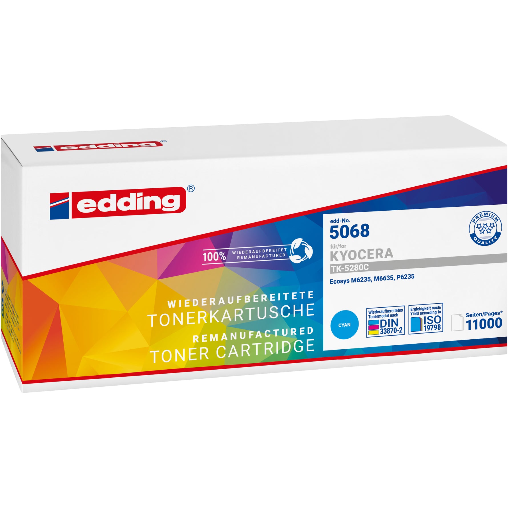 edding Toner Kompatibel mit KYOCERA TK-5230C cyan - Wiepa Bürofachpartner
