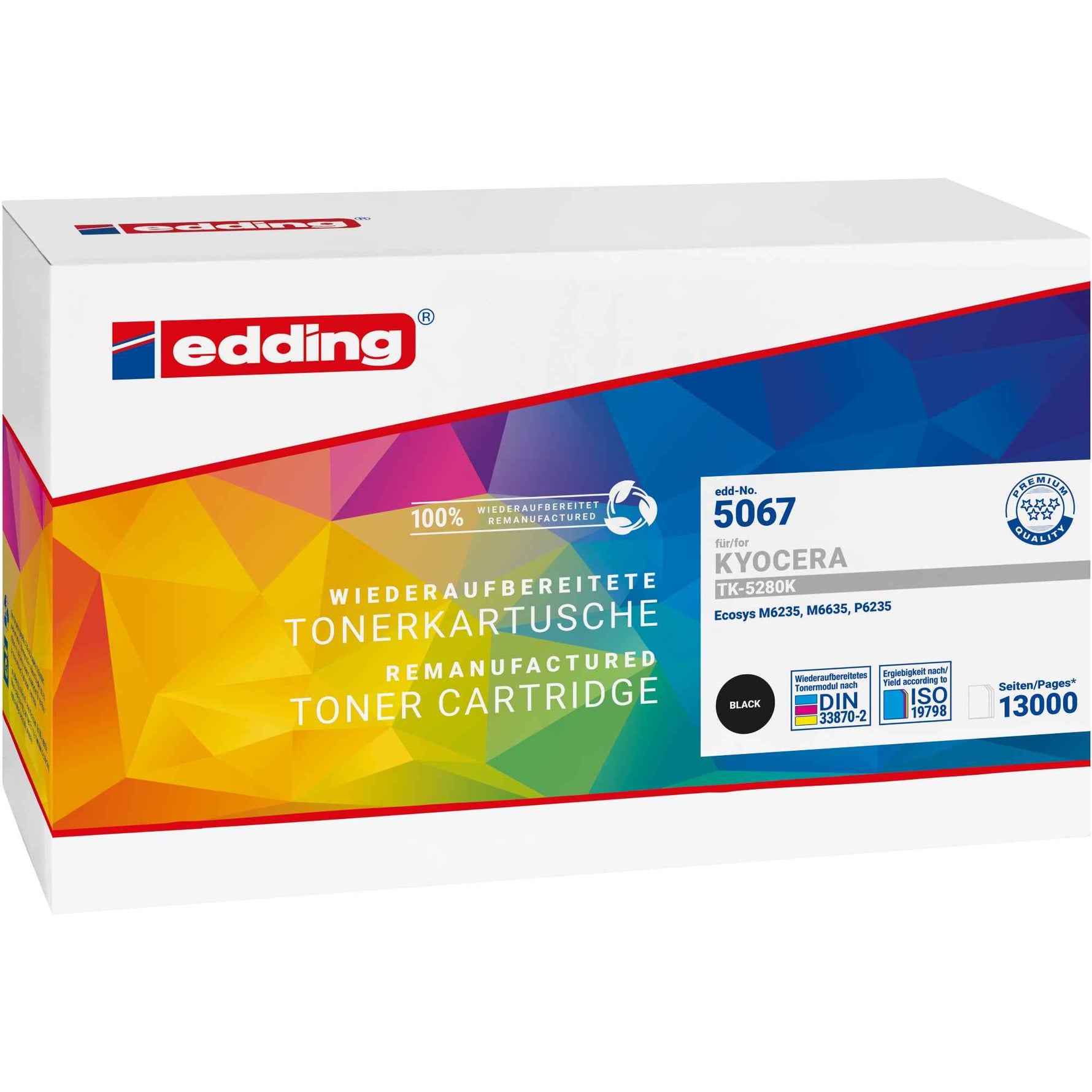 edding Toner Kompatibel mit KYOCERA TK-5280K schwarz