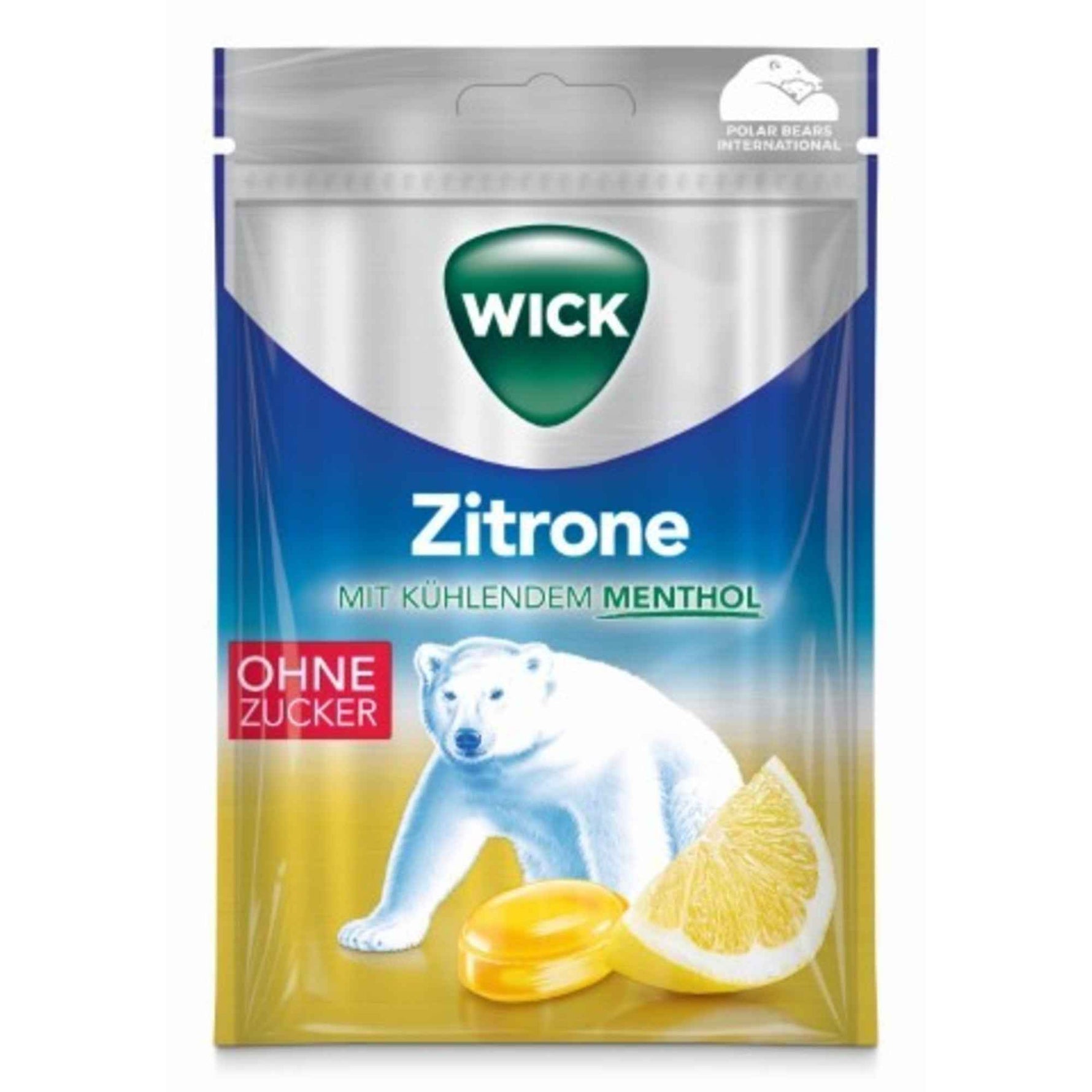 WICK Hustenbonbons ohne Zucker 72 g/Pack.