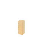 Hammerbacher Schließfachschrank 400 x 1.100 x 420 mm (B x H x T) 3 Fächer ahorn – Produktbild 3
