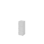 Hammerbacher Schließfachschrank 400 x 1.100 x 420 mm (B x H x T) 3 Fächer grau – Produktbild 3