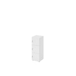 Hammerbacher Schließfachschrank 400 x 1.100 x 420 mm (B x H x T) 3 Fächer weiß