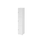 Hammerbacher Schließfachschrank 400 x 2.156 x 420 mm (B x H x T) 3 Fächer weiß