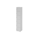 Hammerbacher Schließfachschrank 400 x 2.156 x 420 mm (B x H x T) 6 Fächer grau – Produktbild 3