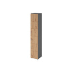 Hammerbacher Schließfachschrank 400 x 2.156 x 420 mm (B x H x T) 6 Fächer asteiche – Produktbild 2