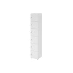 Hammerbacher Schließfachschrank 400 x 2.156 x 420 mm (B x H x T) 6 Fächer weiß