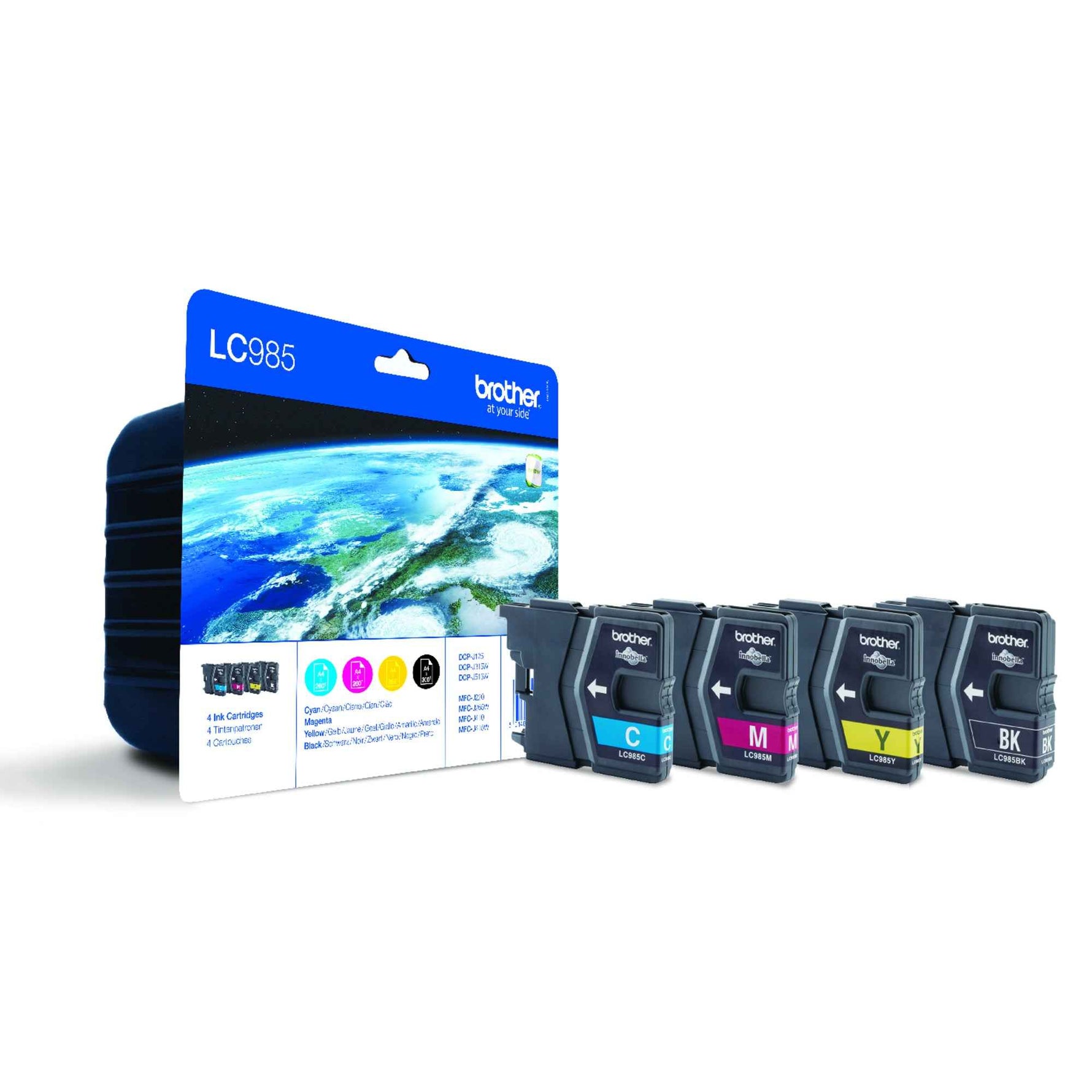 Brother Tintenpatrone LC-985 schwarz, cyan, magenta, gelb