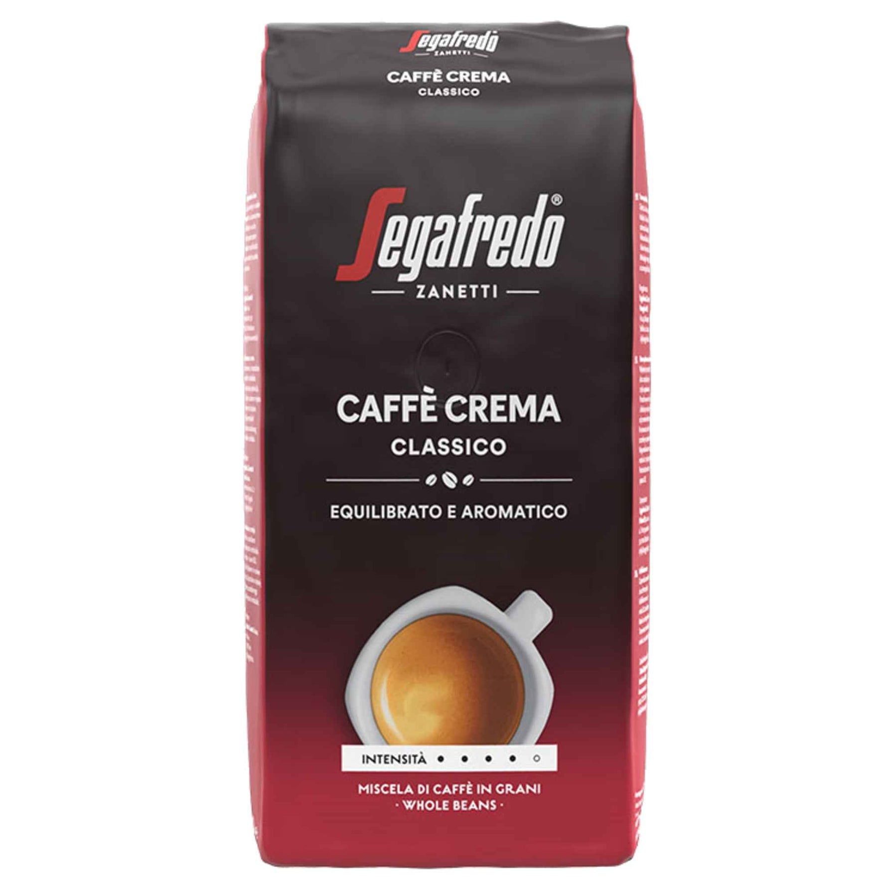 Segafredo Zanetti Kaffee Crema Classico Arabica, Robusta 1.000 g/Pack.