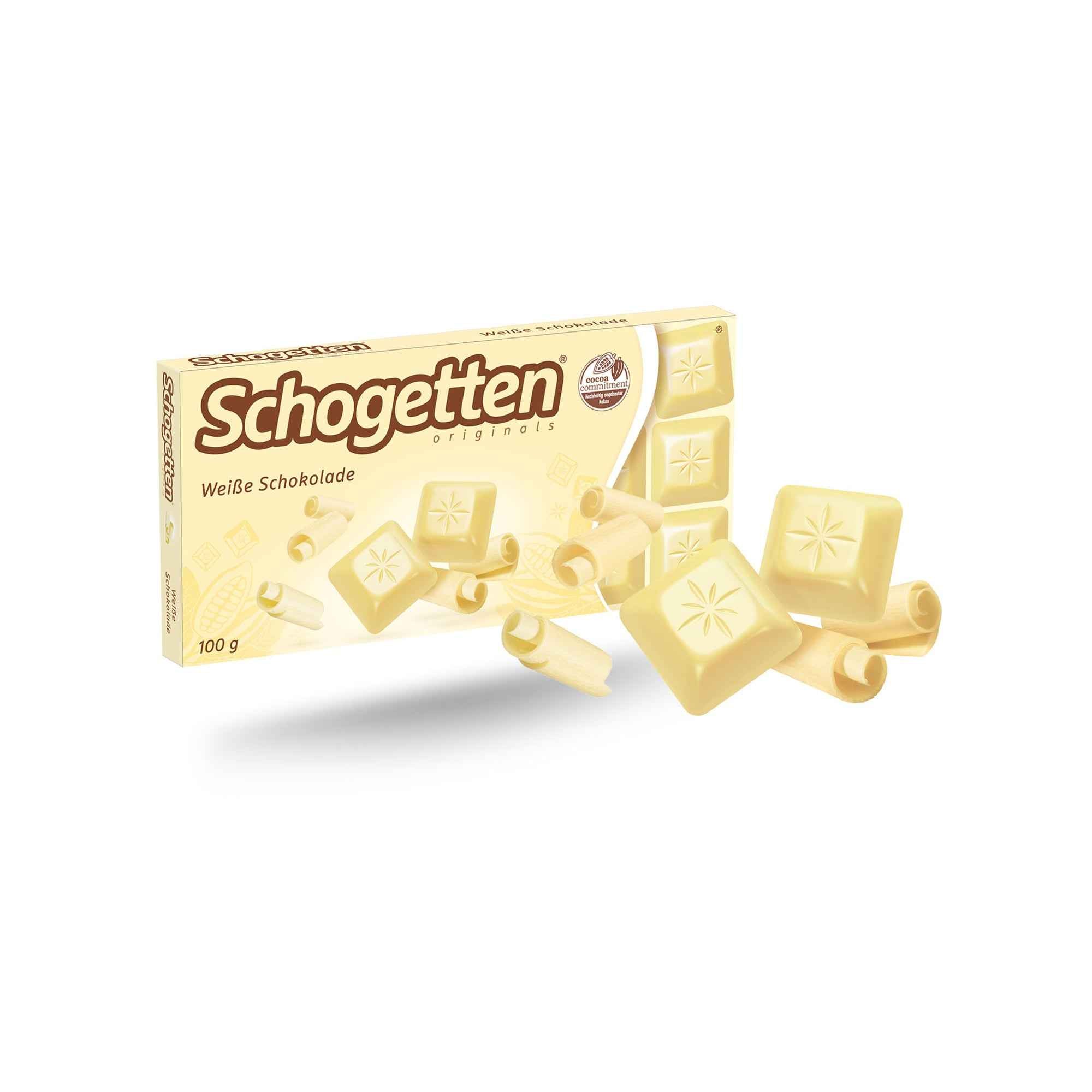 Schogetten Schokolade 100 g/Pack. Weiße-Schokolade