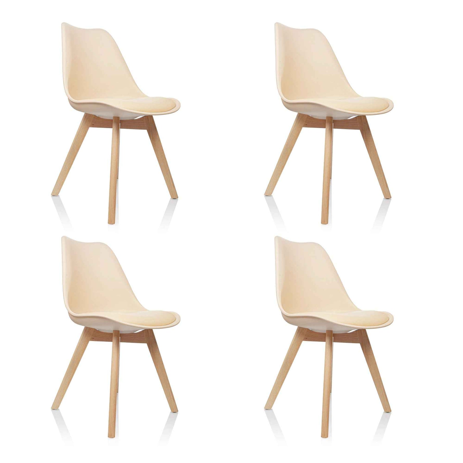 hjh OFFICE Besucherstuhl SCANDI 4 St./Pack.
