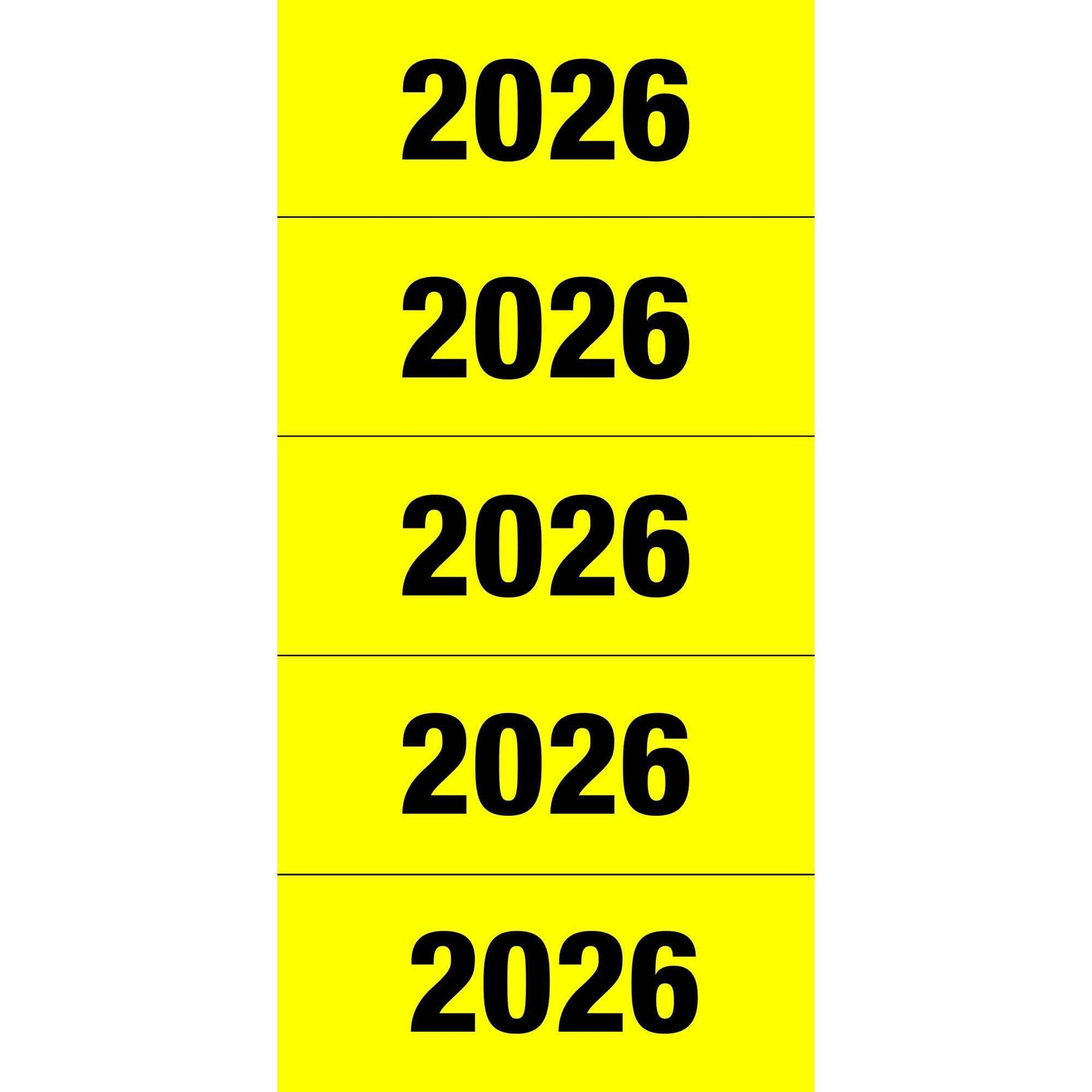 HERMA Jahresschild 2026