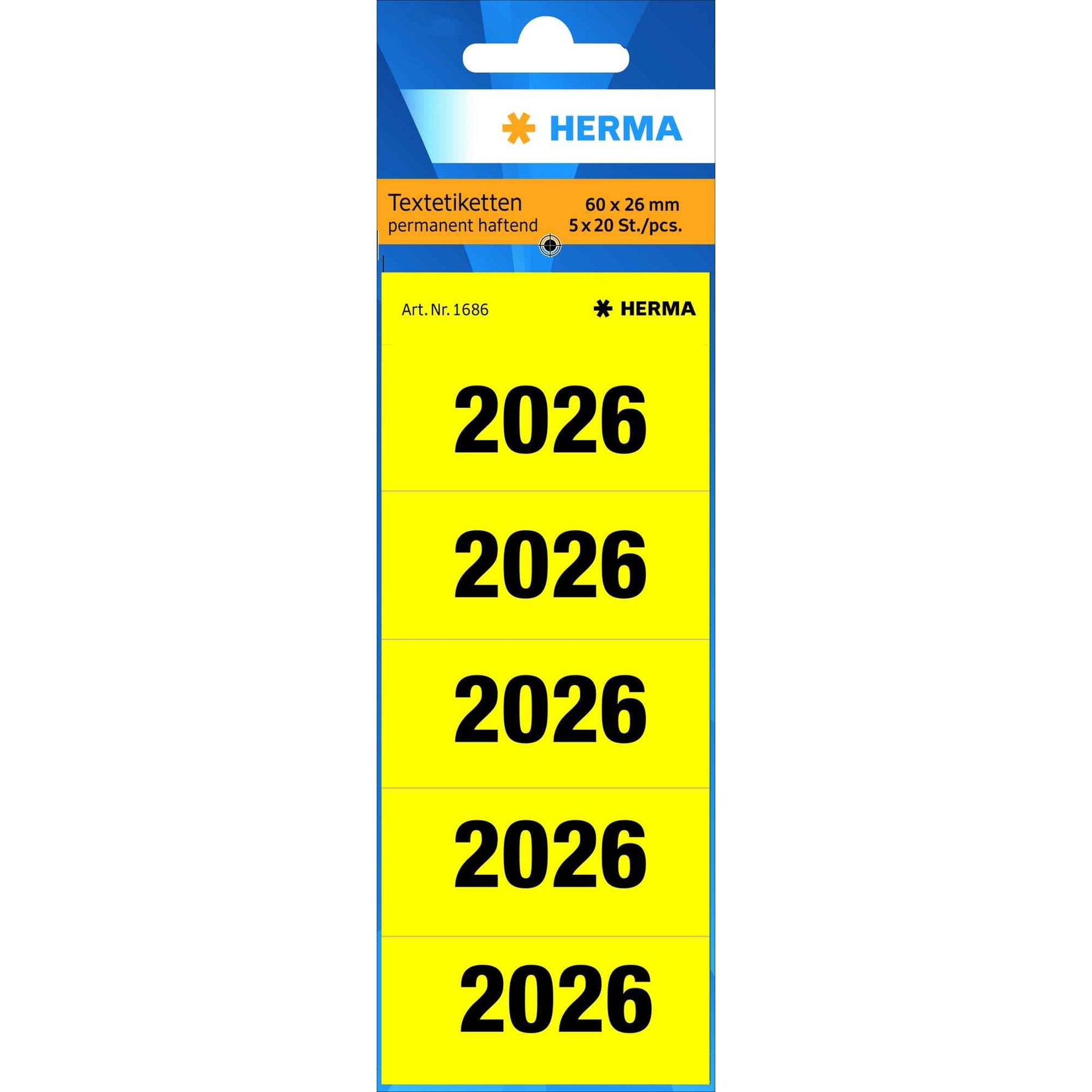 HERMA Jahresschild 2026