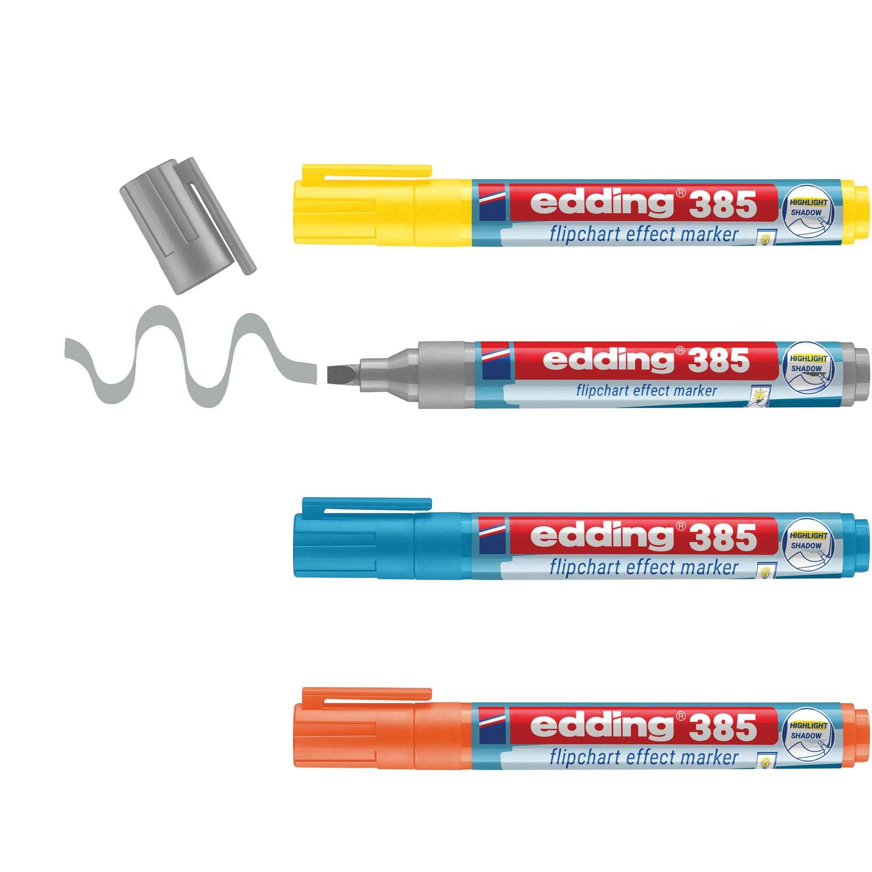 edding Flipchartmarker 385 effect 4 St./Pack.