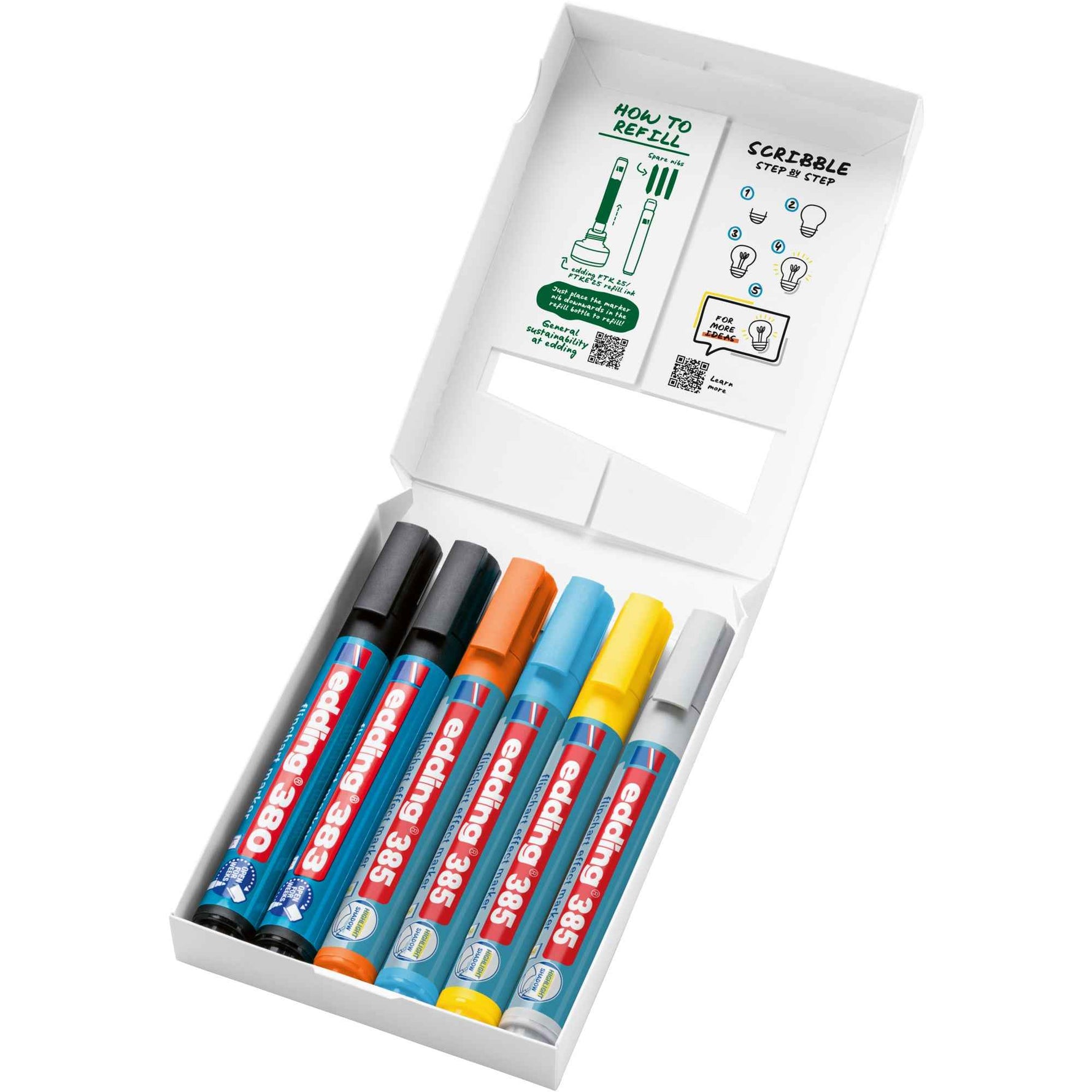 edding Schreibgeräteset Highlighting & Shading Set 6 St./Pack.