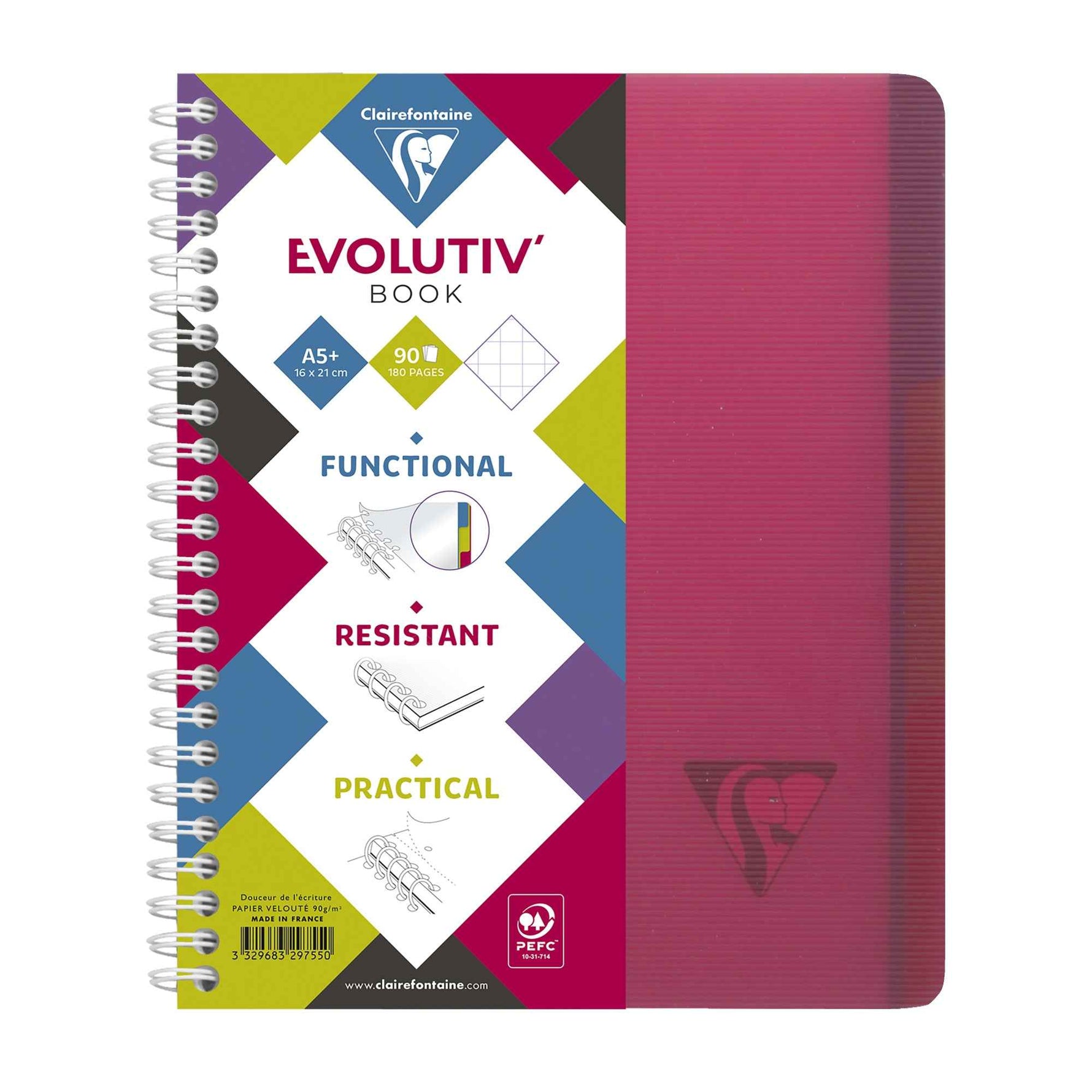 Clairefontaine Collegeblock Evolutiv'Book DIN A5+