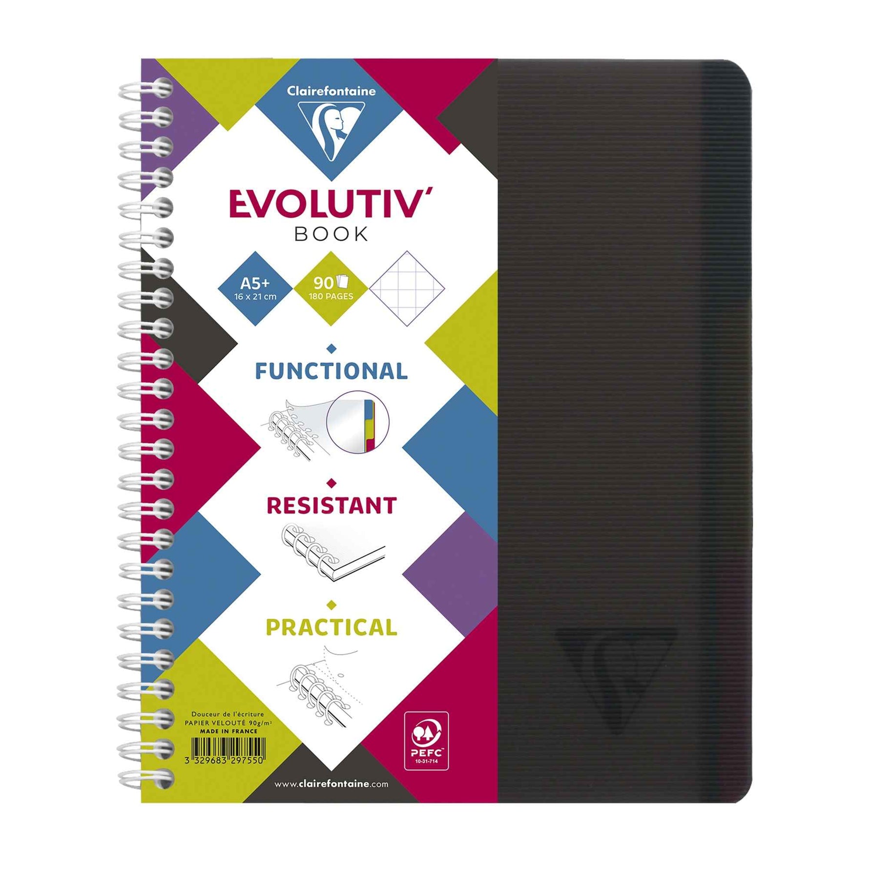 Clairefontaine Collegeblock Evolutiv'Book DIN A5+