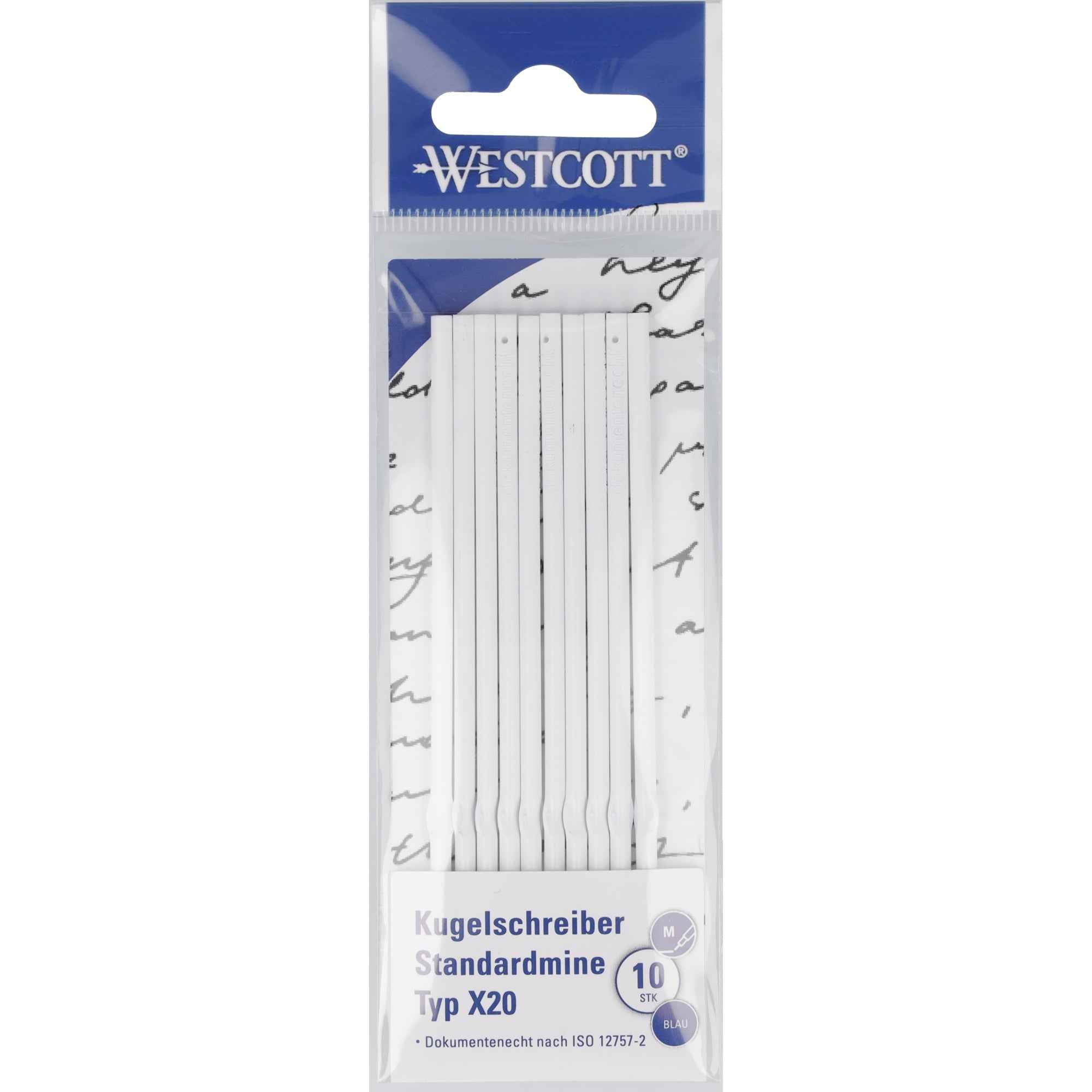 Westcott Kugelschreibermine X20 10 St./Pack. 0,5 mm