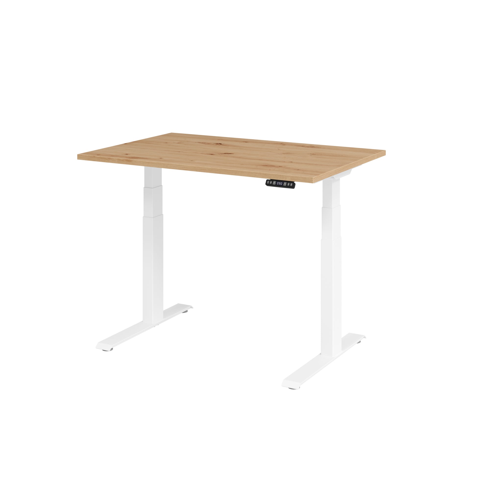 Hammerbacher Schreibtisch Basic 1.200 x 640 x 1.290 x 800 mm (B x H x T) asteiche