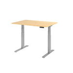 Hammerbacher Schreibtisch Basic 1.200 x 640 x 1.290 x 800 mm (B x H x T) ahorn – Produktbild 3