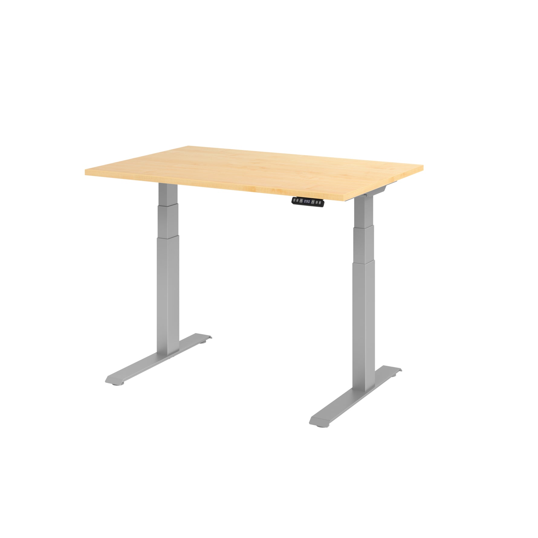 Hammerbacher Schreibtisch Basic 1.200 x 640 x 1.290 x 800 mm (B x H x T) ahorn – Produktbild 3