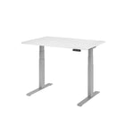 Hammerbacher Schreibtisch Basic 1.200 x 640 x 1.290 x 800 mm (B x H x T) weiß – Produktbild 3