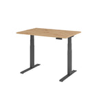 Hammerbacher Schreibtisch Basic 1.200 x 640 x 1.290 x 800 mm (B x H x T) asteiche – Produktbild 2