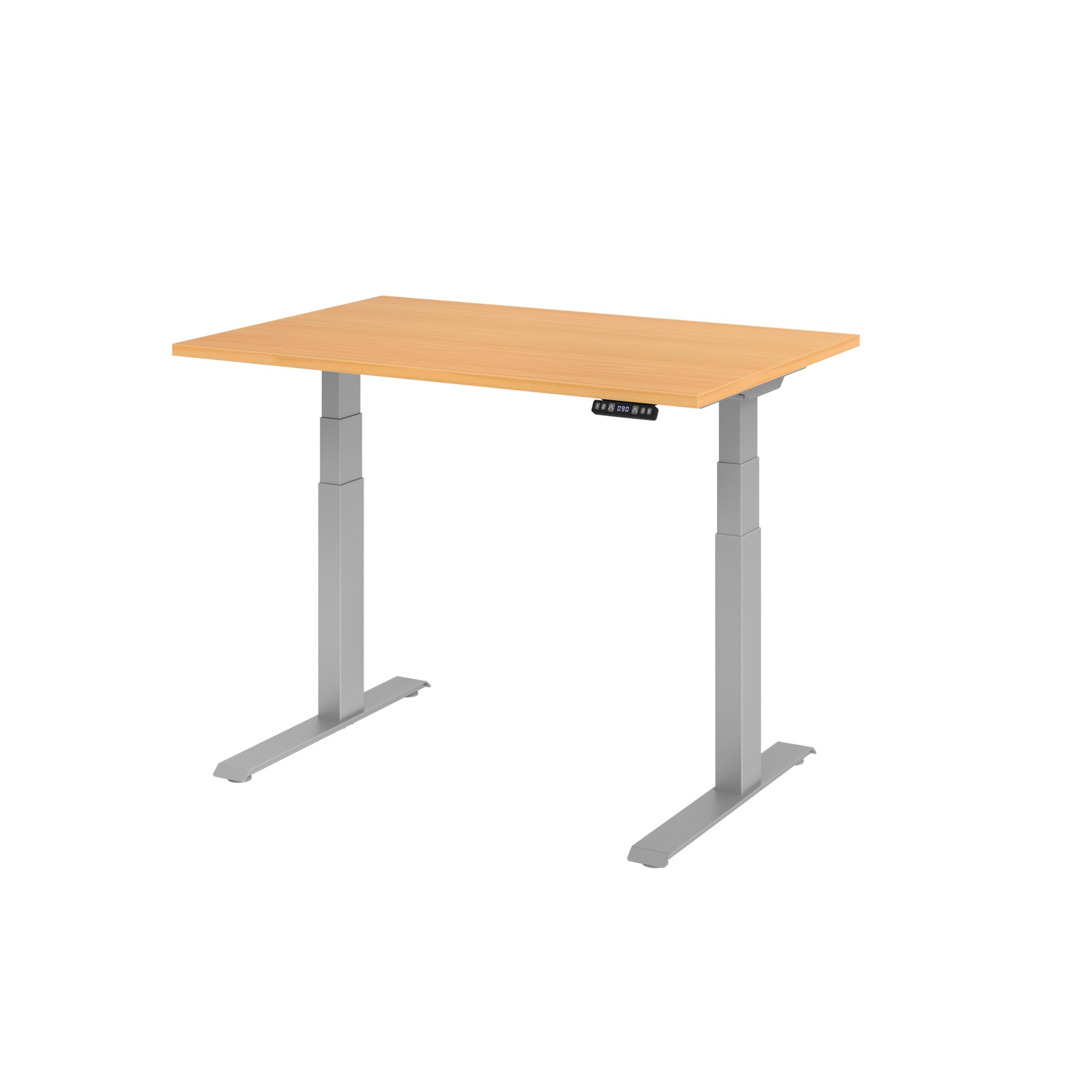 Hammerbacher Schreibtisch Basic 1.200 x 640 x 1.290 x 800 mm (B x H x T) buche – Produktbild 3
