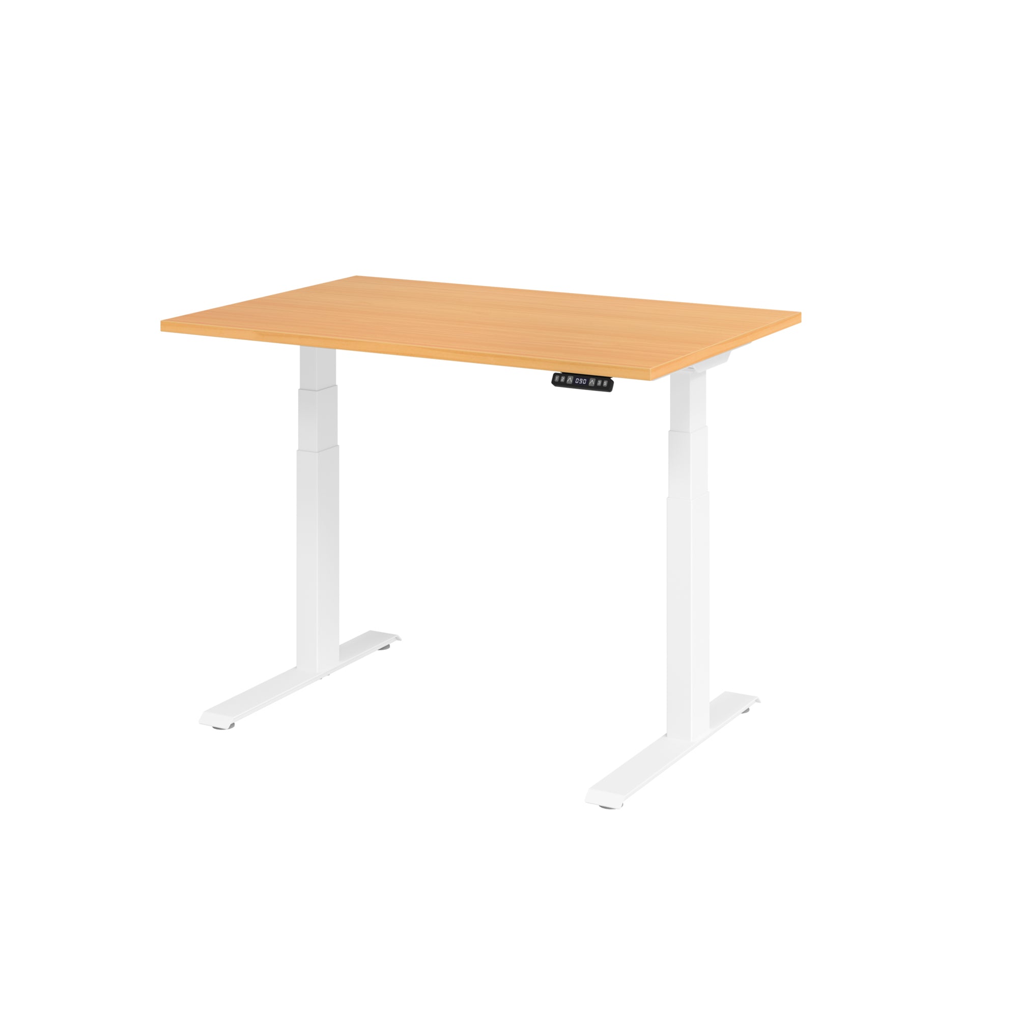 Hammerbacher Schreibtisch Basic 1.200 x 640 x 1.290 x 800 mm (B x H x T) buche