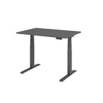 Hammerbacher Schreibtisch Basic 1.200 x 640 x 1.290 x 800 mm (B x H x T) graphit – Produktbild 2
