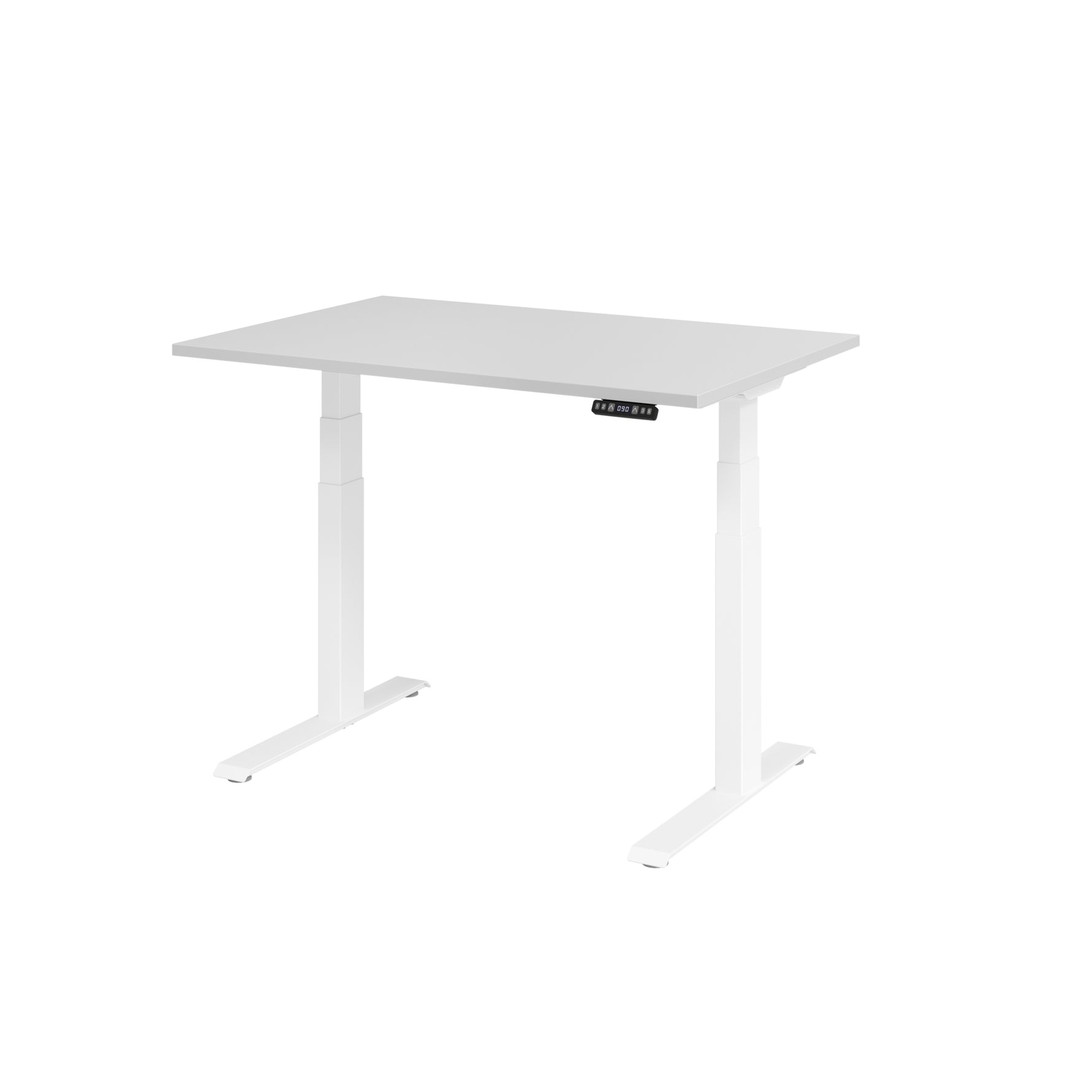 Hammerbacher Schreibtisch Basic 1.200 x 640 x 1.290 x 800 mm (B x H x T) grau