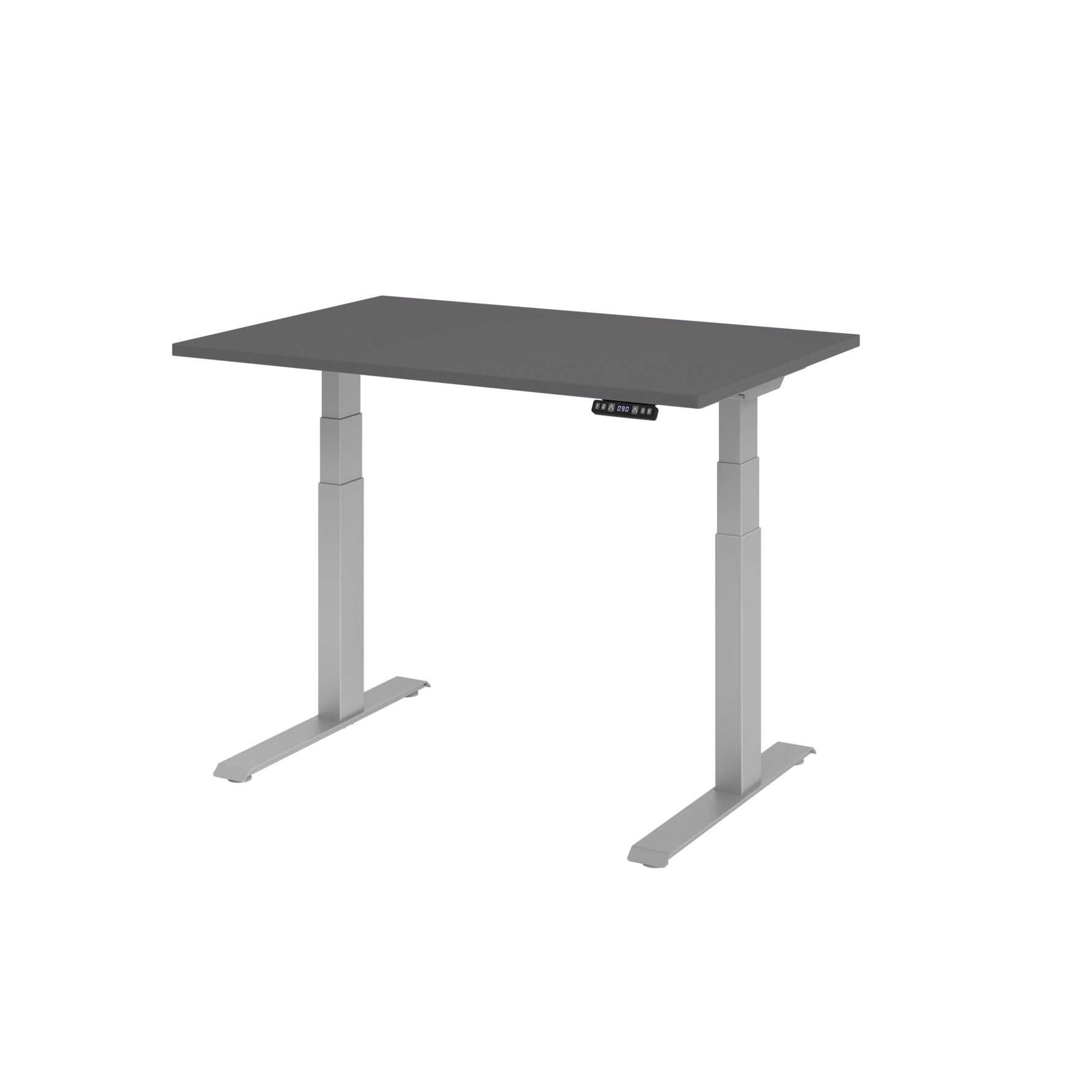 Hammerbacher Schreibtisch Basic 1.200 x 640 x 1.290 x 800 mm (B x H x T) graphit – Produktbild 3
