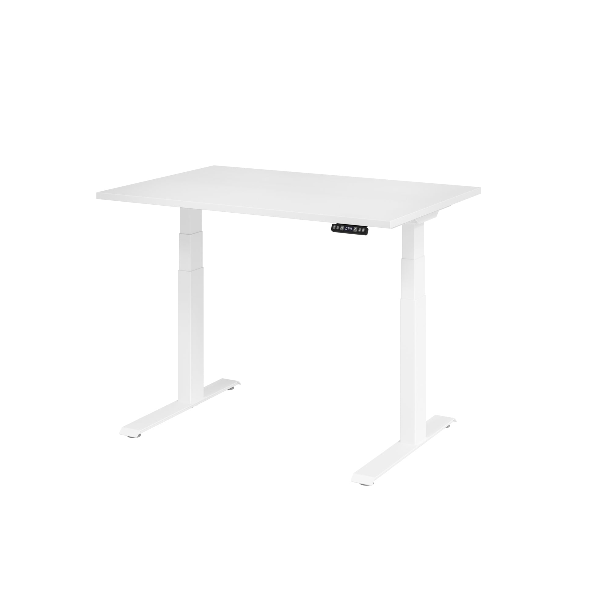 Hammerbacher Schreibtisch Basic 1.200 x 640 x 1.290 x 800 mm (B x H x T) weiß