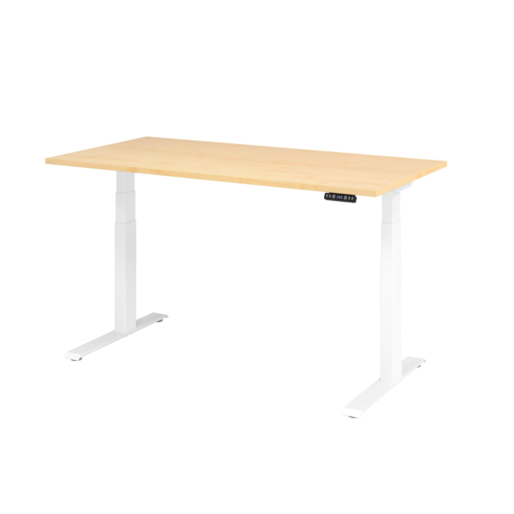Hammerbacher Schreibtisch Basic 1.600 x 640 x 1.290 x 800 mm (B x H x T) ahorn
