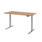 Hammerbacher Schreibtisch Basic 1.600 x 640 x 1.290 x 800 mm (B x H x T) nussbaum – Produktbild 3