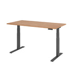 Hammerbacher Schreibtisch Basic 1.600 x 640 x 1.290 x 800 mm (B x H x T) nussbaum – Produktbild 2