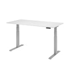 Hammerbacher Schreibtisch Basic 1.600 x 640 x 1.290 x 800 mm (B x H x T) weiß – Produktbild 3
