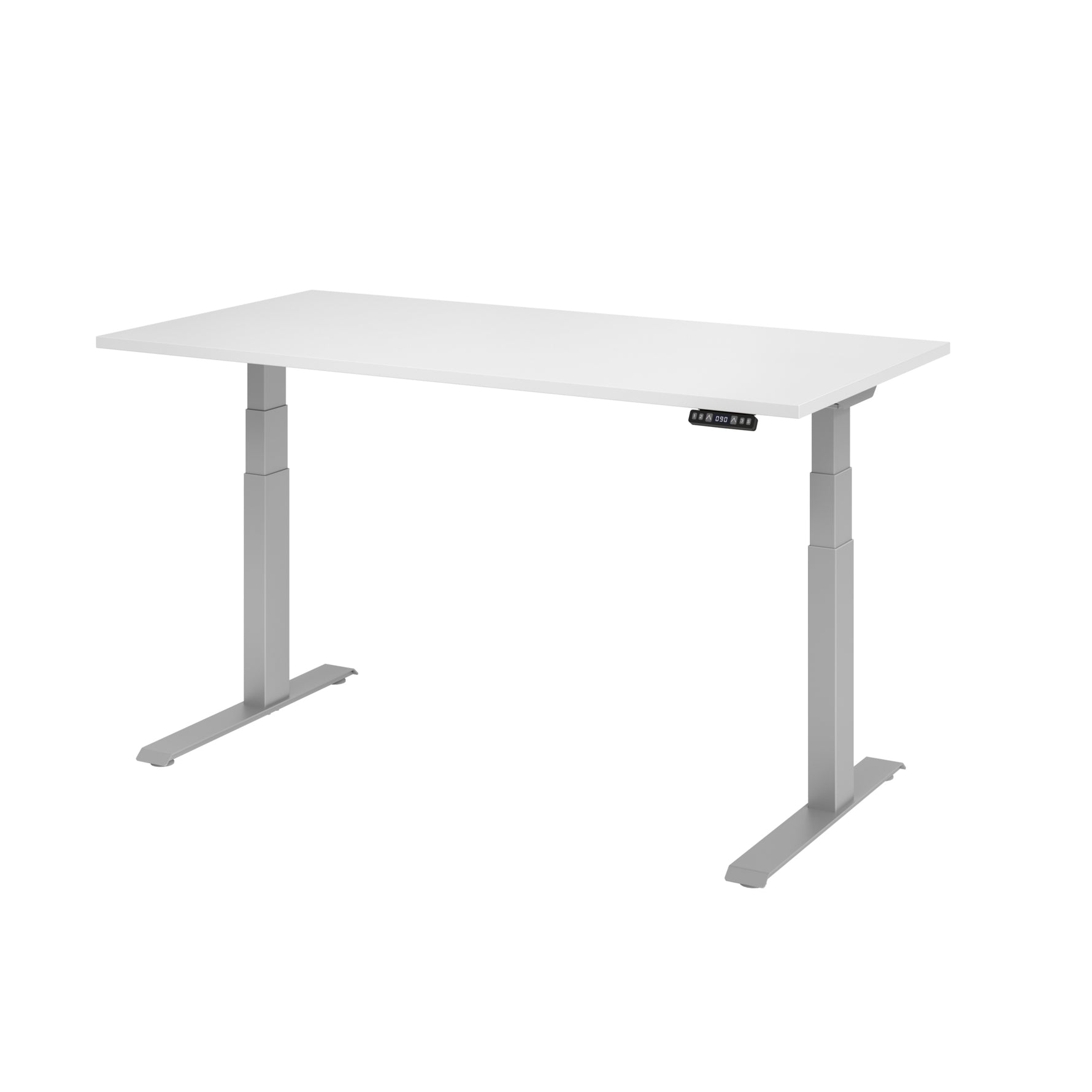 Hammerbacher Schreibtisch Basic 1.600 x 640 x 1.290 x 800 mm (B x H x T) weiß – Produktbild 3