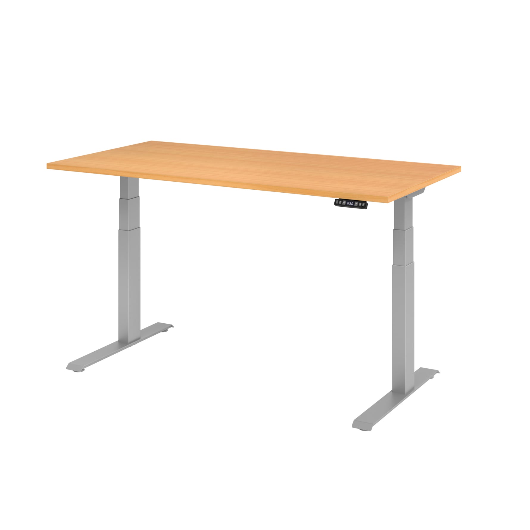 Hammerbacher Schreibtisch Basic 1.600 x 640 x 1.290 x 800 mm (B x H x T) buche – Produktbild 3