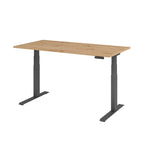 Hammerbacher Schreibtisch Basic 1.600 x 640 x 1.290 x 800 mm (B x H x T) asteiche – Produktbild 2