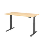 Hammerbacher Schreibtisch Basic 1.600 x 640 x 1.290 x 800 mm (B x H x T) ahorn – Produktbild 2
