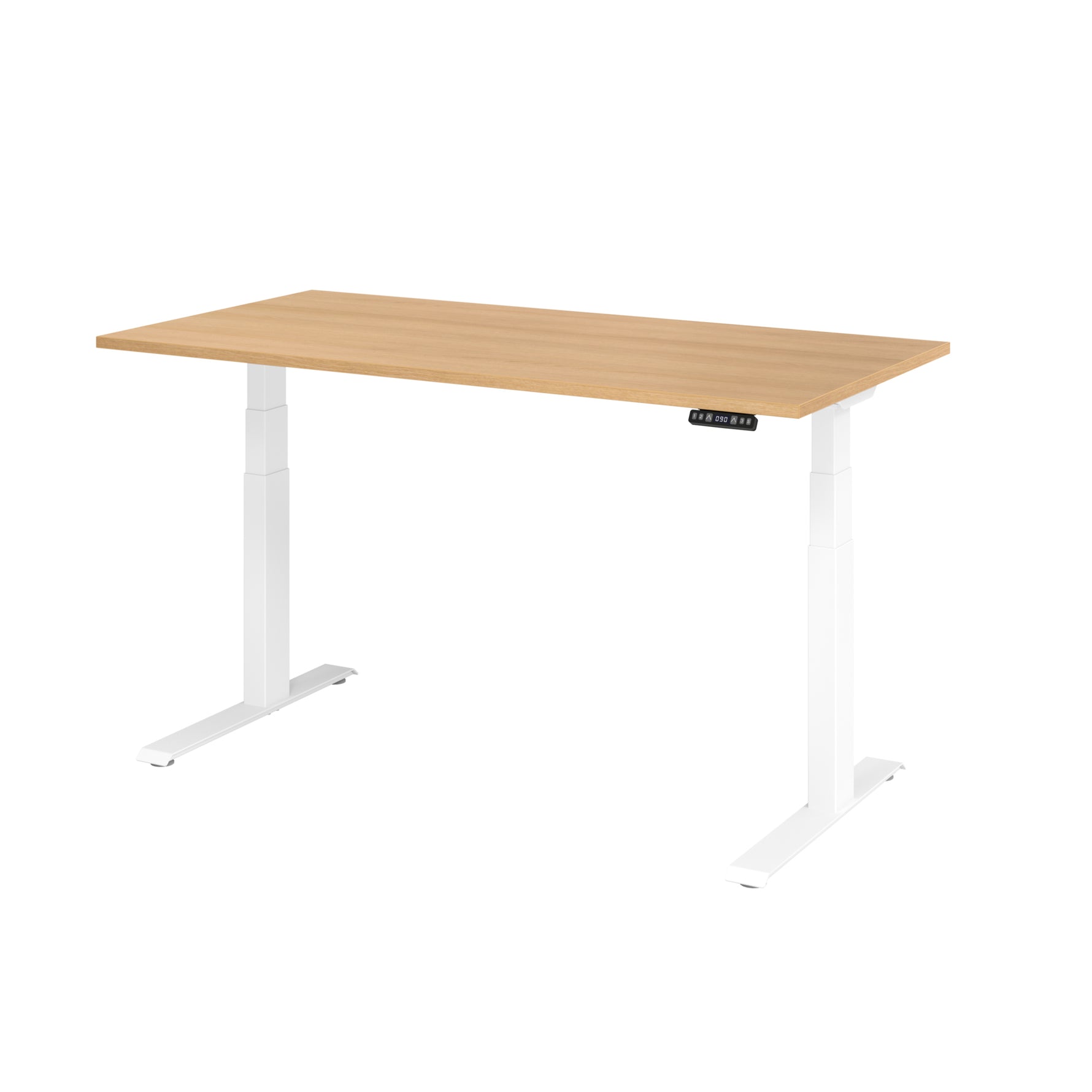 Hammerbacher Schreibtisch Basic 1.600 x 640 x 1.290 x 800 mm (B x H x T) eiche