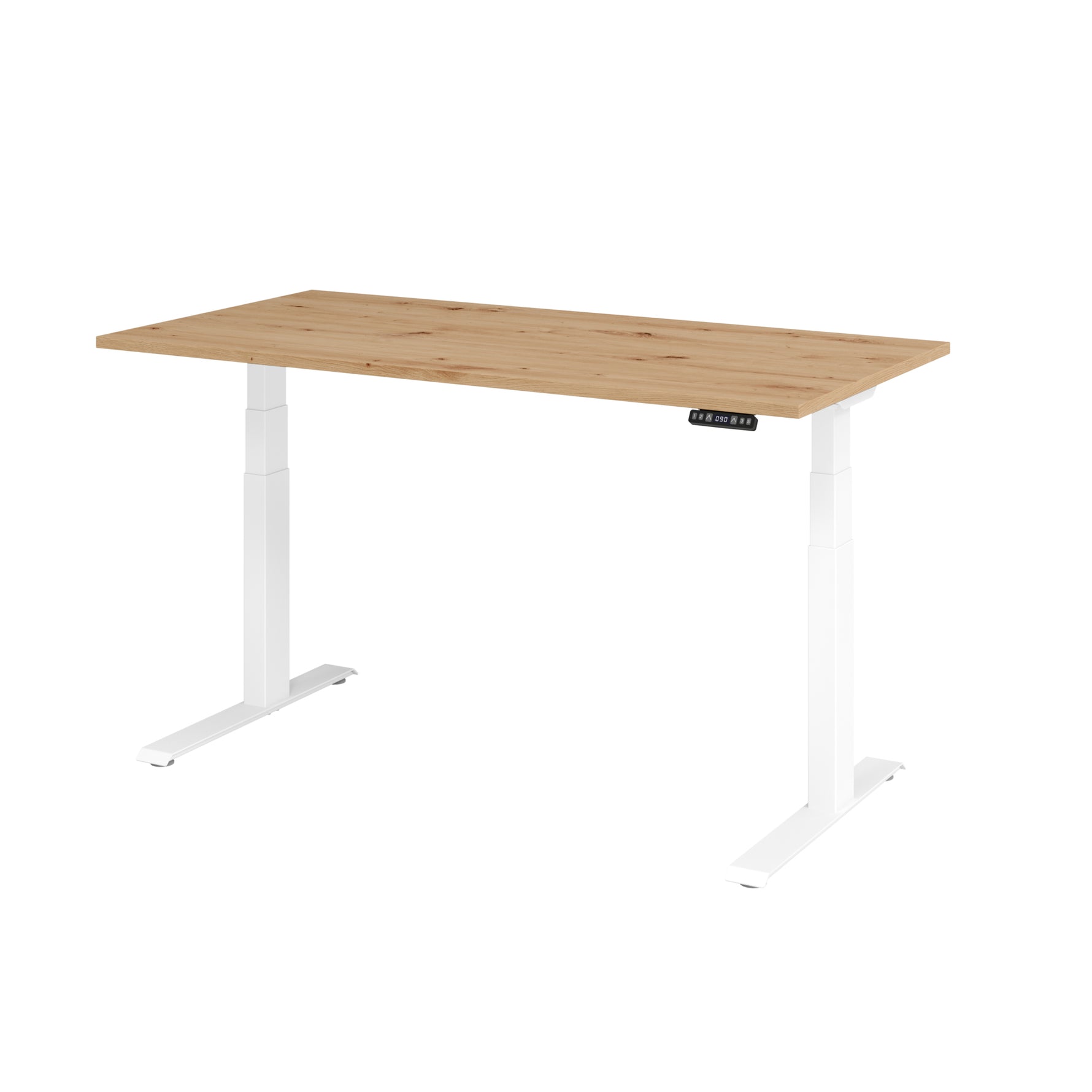 Hammerbacher Schreibtisch Basic 1.600 x 640 x 1.290 x 800 mm (B x H x T) asteiche