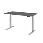 Hammerbacher Schreibtisch Basic 1.600 x 640 x 1.290 x 800 mm (B x H x T) graphit – Produktbild 3