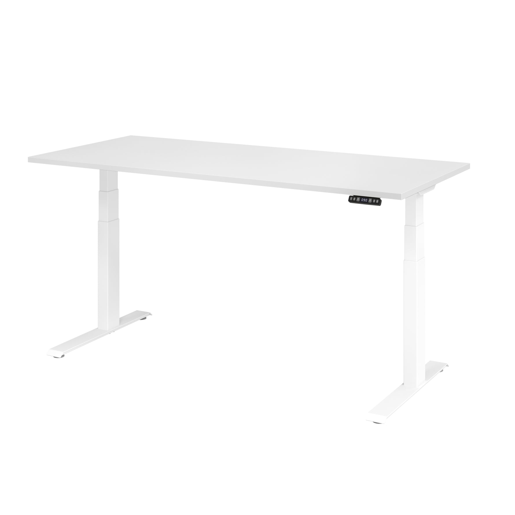 Hammerbacher Schreibtisch Basic 1.800 x 640 x 1.290 x 800 mm (B x H x T) weiß